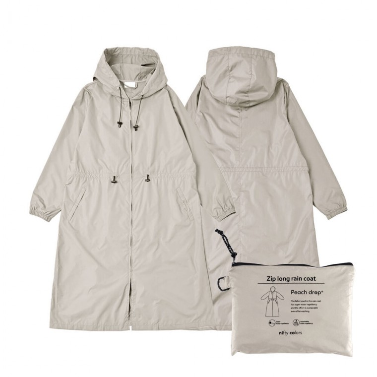 여성 방수 레인코트 파우치 세트 휴대용 여행 캠핑 아웃도어 베이지, 1개 145,850원