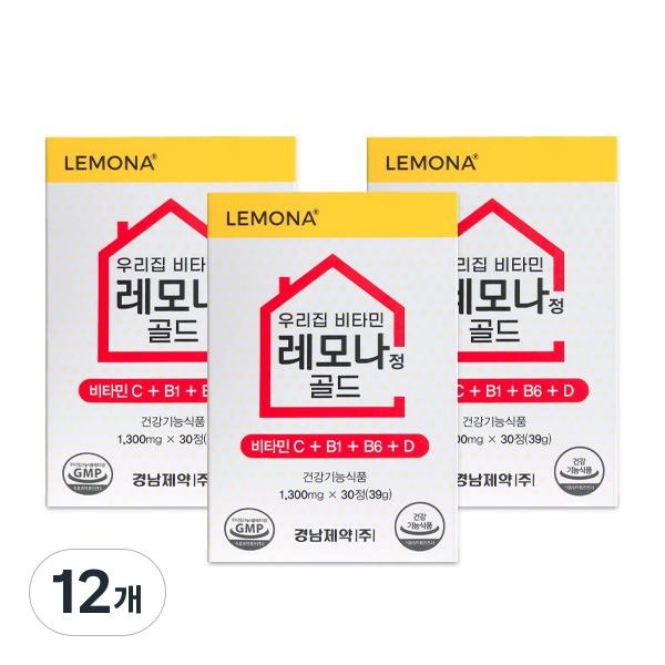경남제약 우리집 비타민 레모나정 골드, 30정, 12개 57,900원