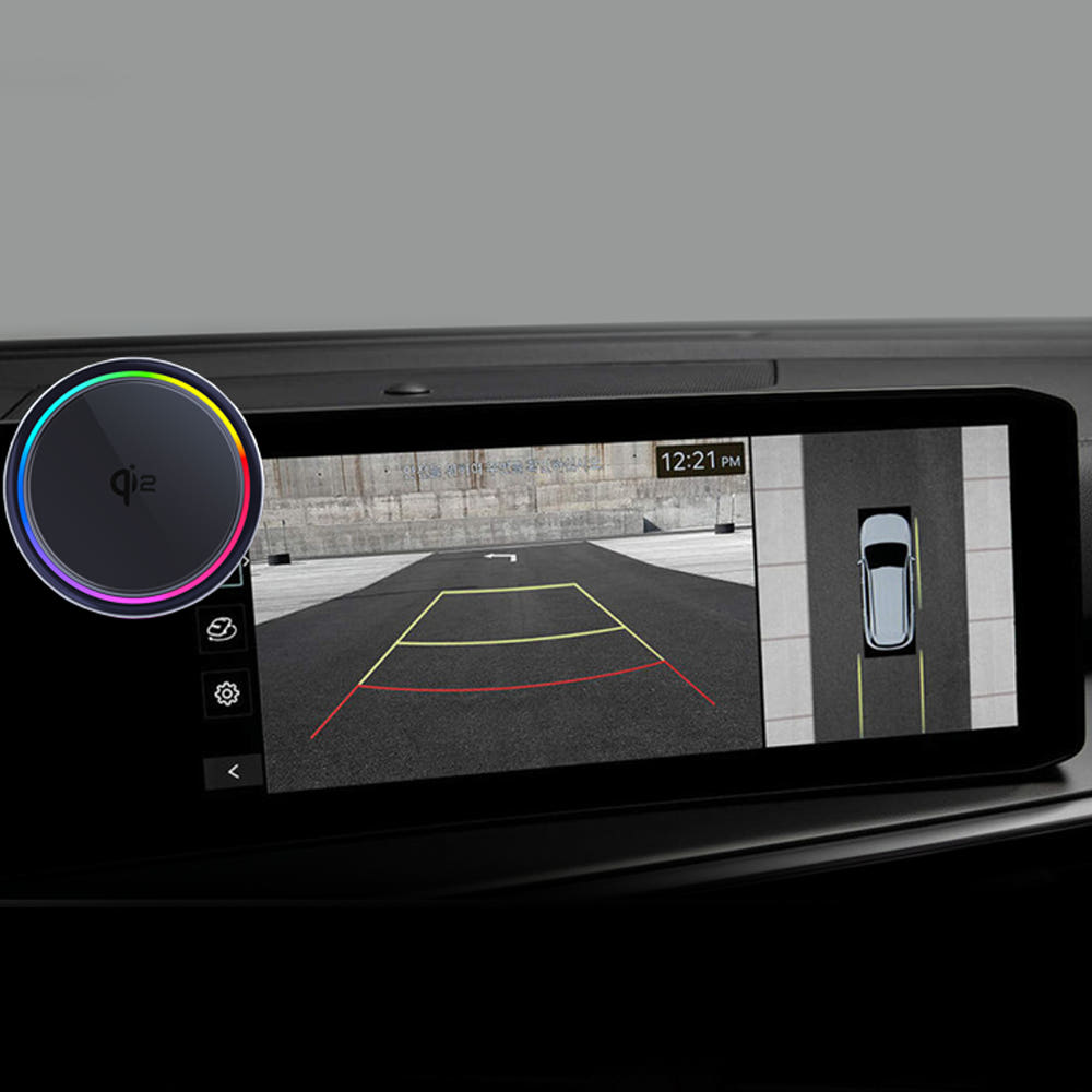 지시그니처 더뉴 쏘렌토 MQ4 2023~ 맥세이프 Qi2 쿨링팬 핸드폰 무선충전 거치대 S21Pro-HKY, 블랙, 1개 49,900원