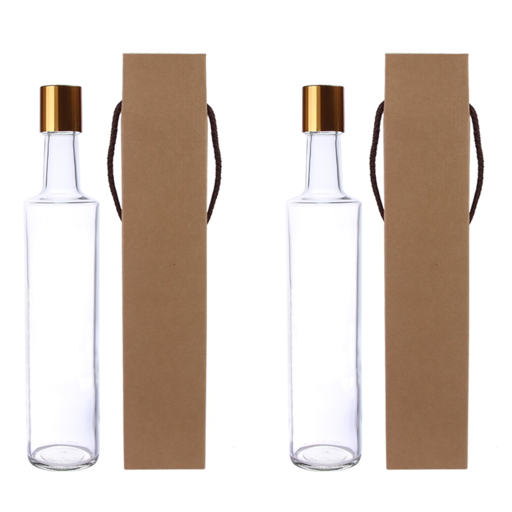 가인글로벌 와인500FN 투명 유리병 + 포장박스, 2세트, 500ml 11,600원