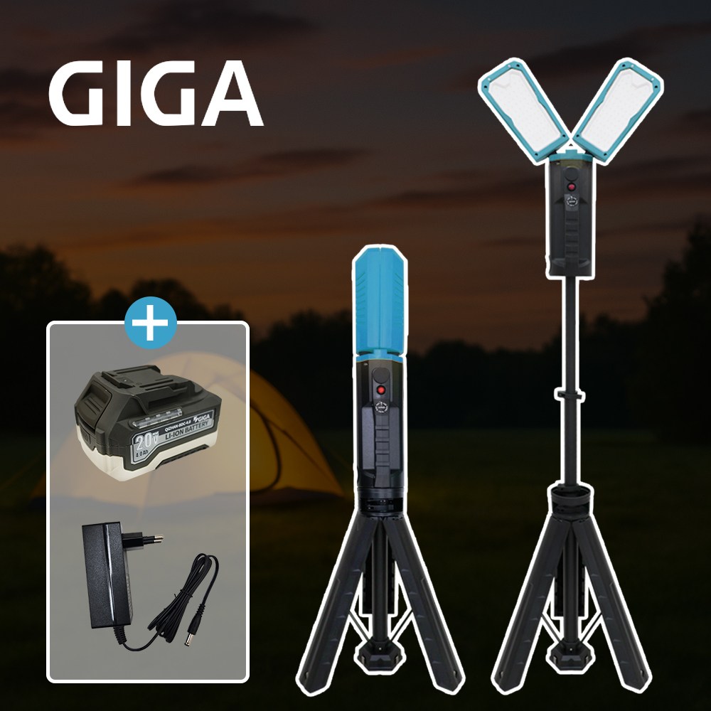 기가 LED 워크라이트 마끼다 호환 무선 충전 스탠드 작업등 캠핑 휴대용 조명 세트 G-1562MA 139,000원