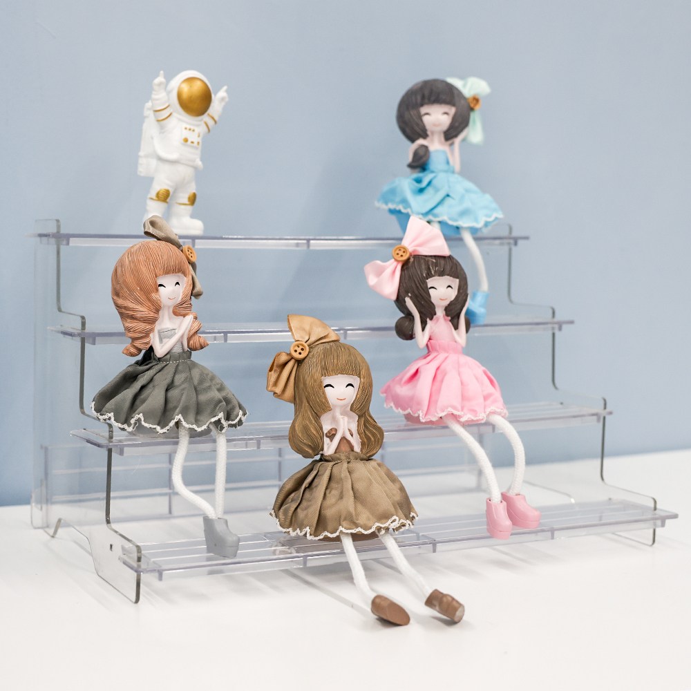 HK sell 하이크 4단 계단형 거치대 투명 진열대 조립식 받침대 12,900원