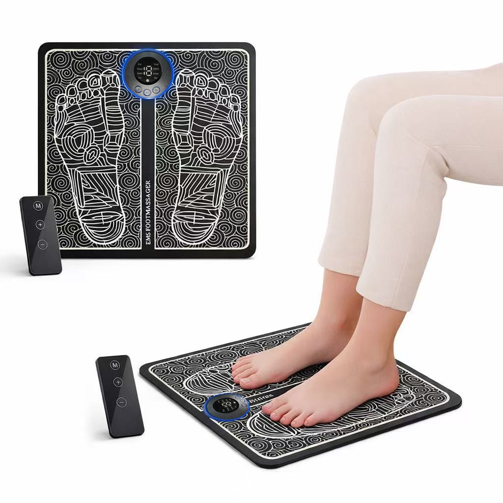 린보 EMS무선 저주파 발마사지기 발바닥 종아리 미세전류 안마기 매트, 블랙, LLK-5 19,000원