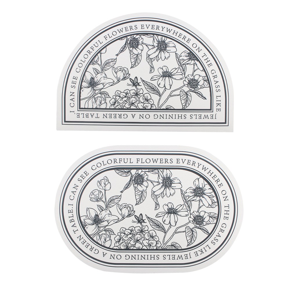 1+1 빨아쓰는 규조토 발매트 세트 플라워 패턴 폭신 물흡수 매트 인테리어 발판 받침 반원형 타원형 현관 욕실 주방 화장실 소품 8,800원