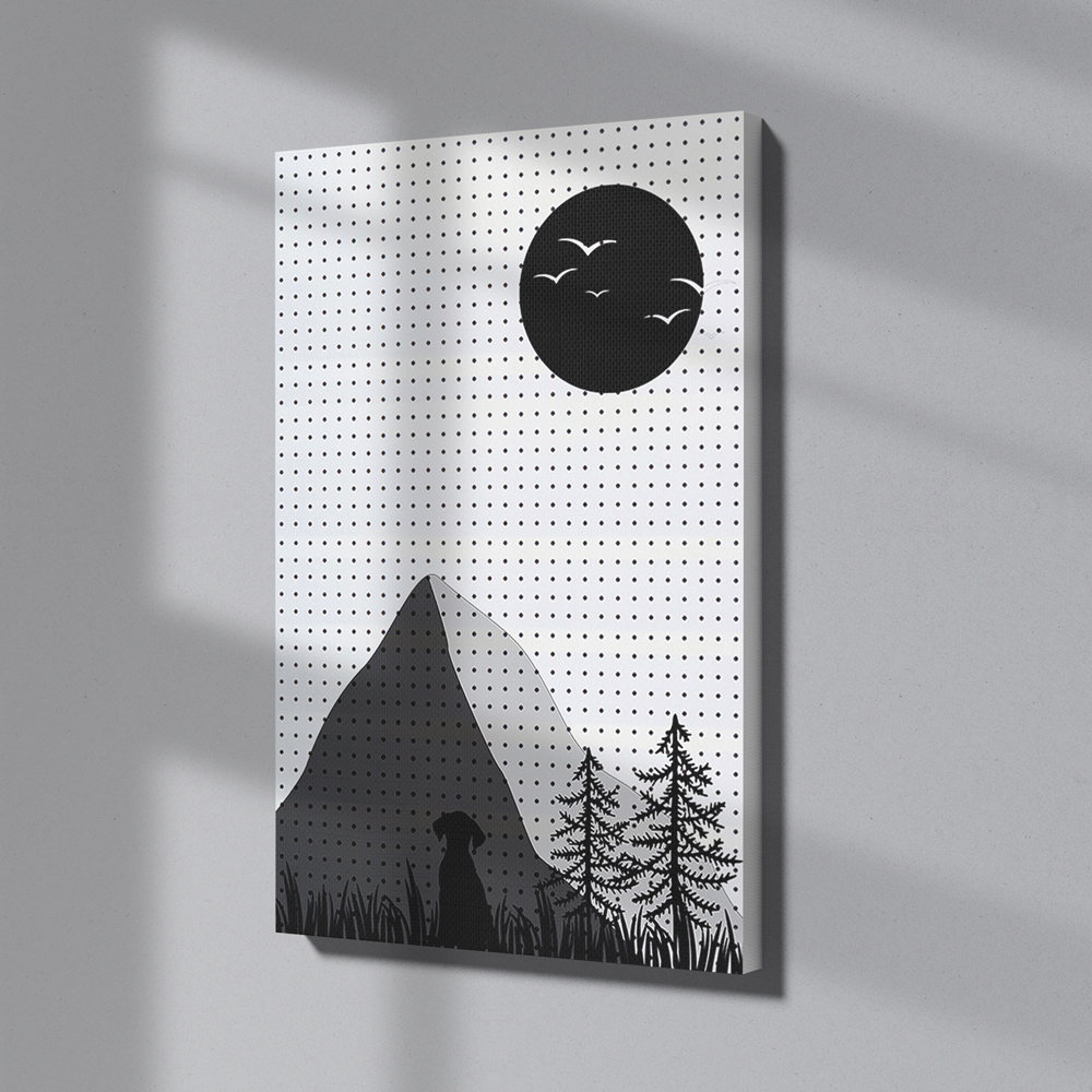 타공판닷컴 흑백 풍경일러스트 프린팅 타공판 800x1200mm 85,220원