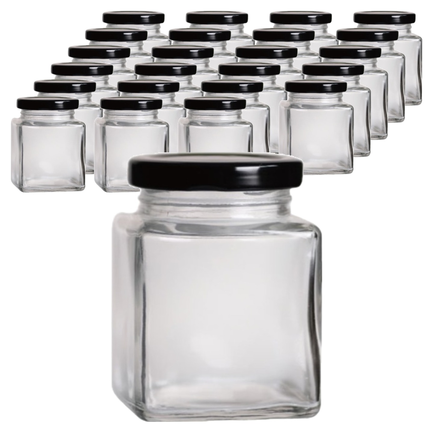 서울패키지 정사각 다용도 유리병, 24개, 200ml 34,000원