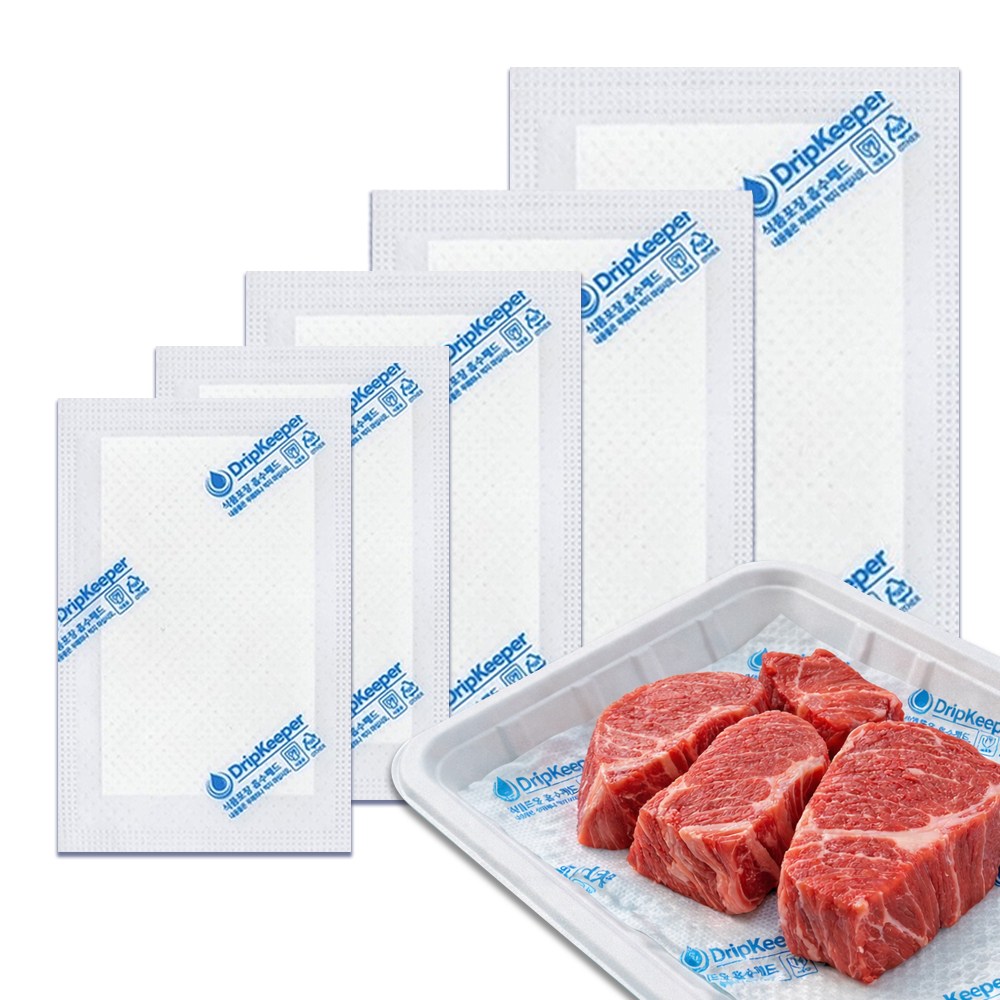 SAP 일반 미트패드 흡수지 핏물제거 정육 고기 미트페이퍼 15x17 2700장, 2700개, 화이트(블루) 110,260원