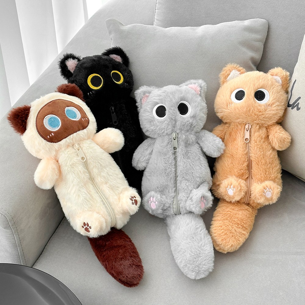 [쿠팡품절대란] 루시아이 부끄럼쟁이 고양이 인형 필통 11,900원