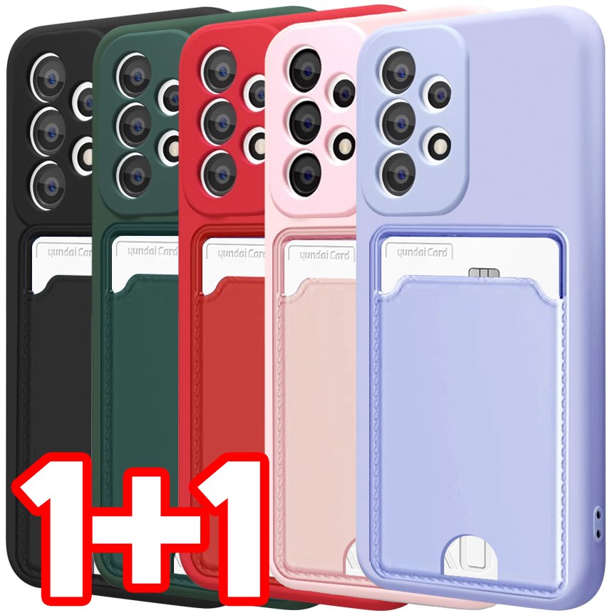 벌크온 1+1 갤럭시 A23 버디2 카드 수납 포켓 카메라 보호 풀커버 실리콘 컬러 휴대폰 케이스 8,890원