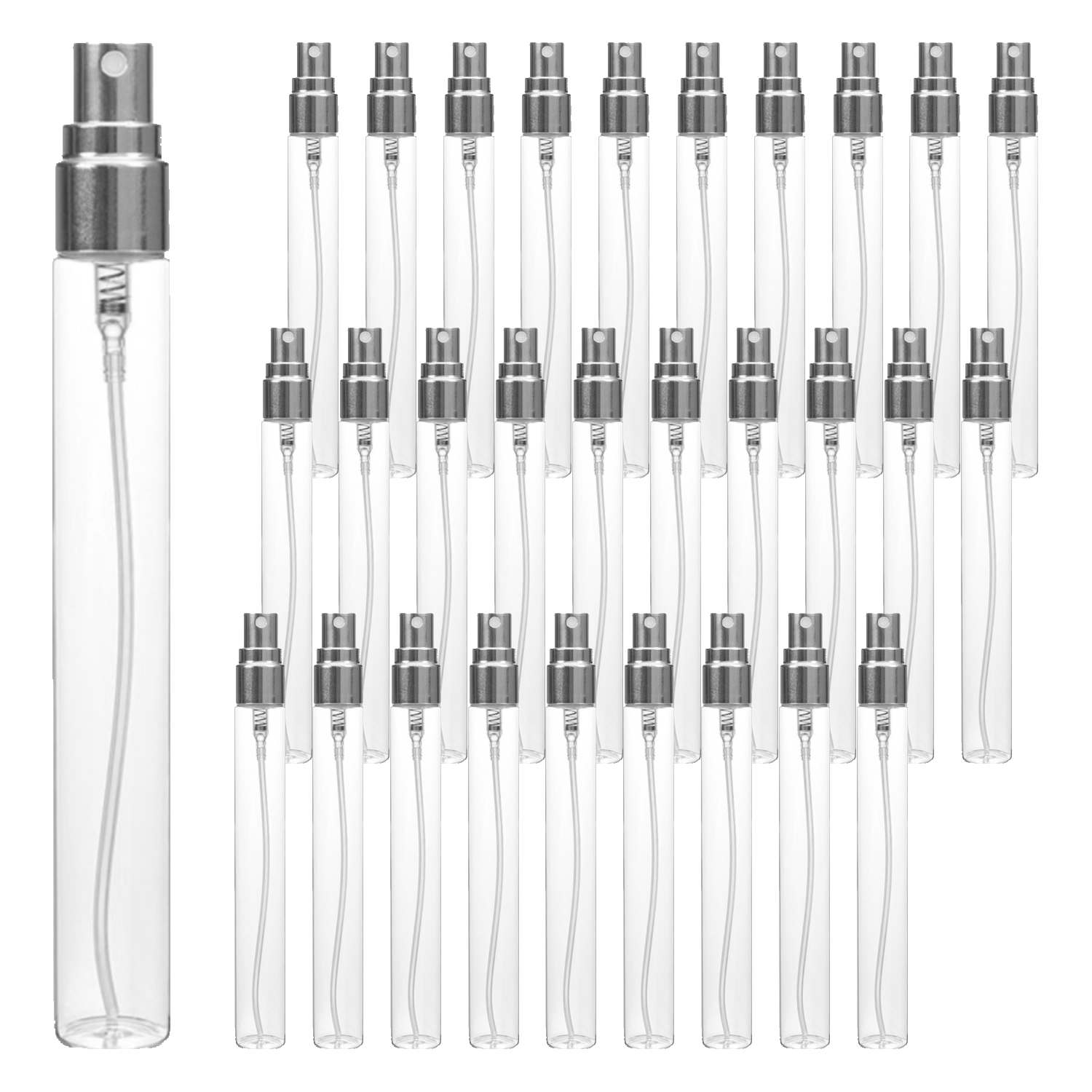 강군샵 알루미늄캡 스프레이 용기 15ml, 투명(용기) + 실버(캡), 40개 21,900원