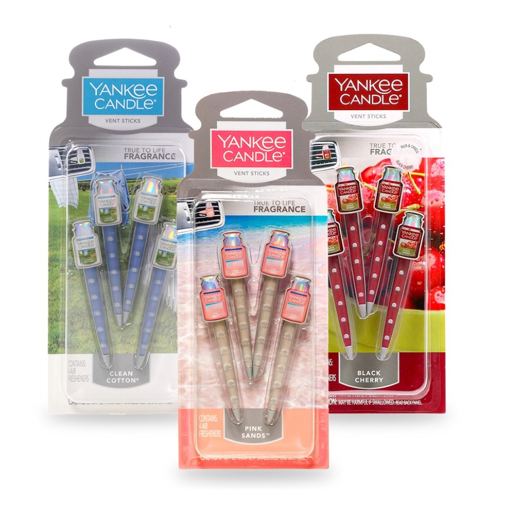 1+1 양키캔들 차량용 자동차 방향제 카 벤트스틱, 1세트, 1+1 핑크샌즈 16,800원