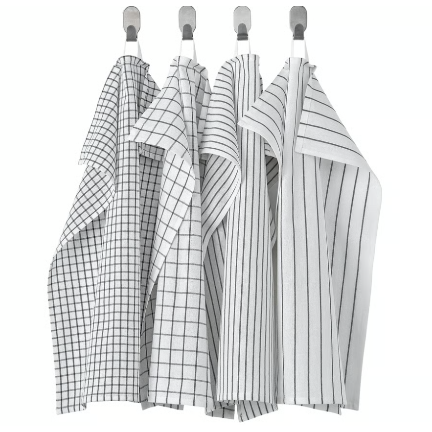 IKEA행주 부엌인테리어소품 북유럽스타일 수건 면행주 4개입 2set + [사은품] IKEA장바구니 19,990원