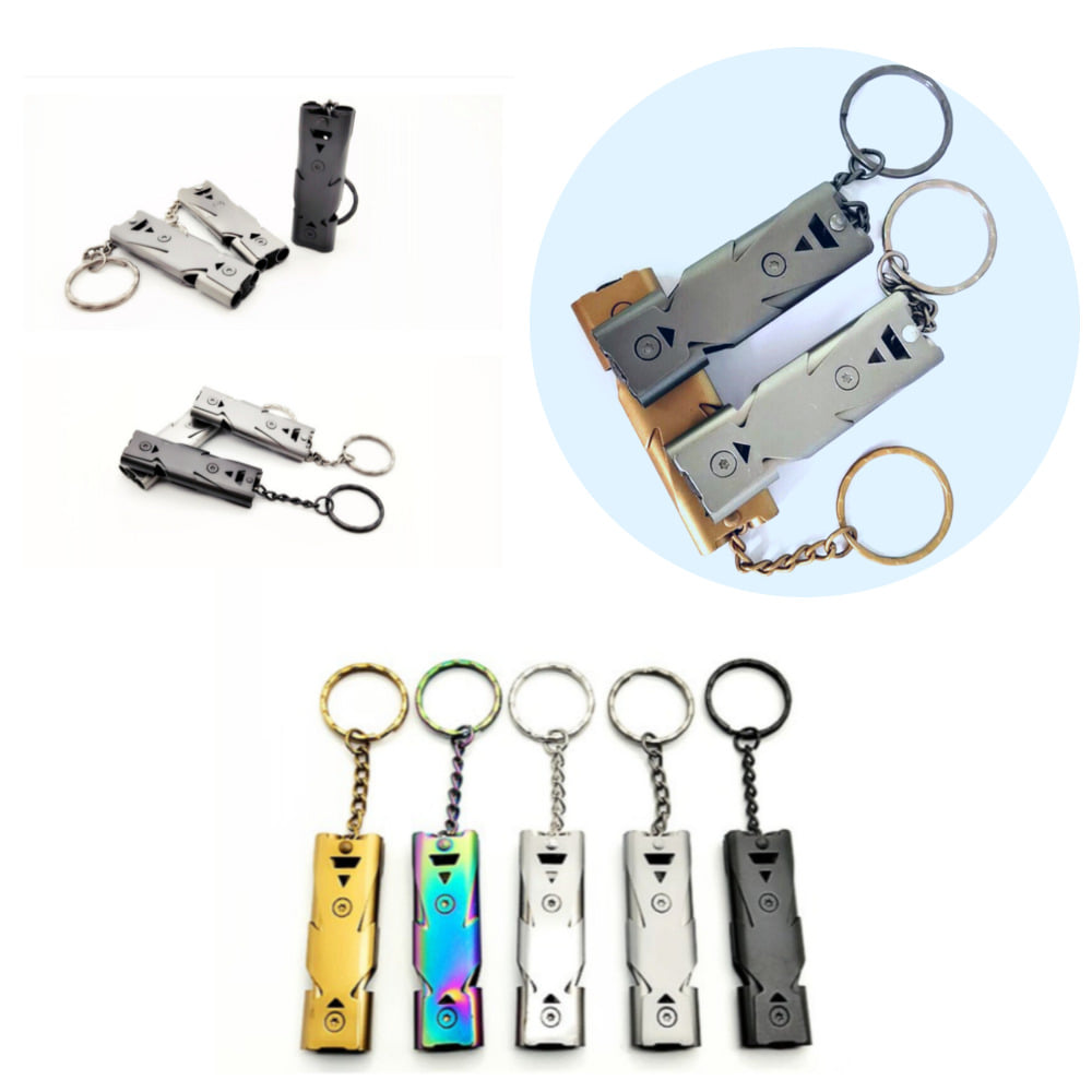 소문난마켓 캠핑 등산 이중튜브 고주파 고음 호신용 생존 호루라기 호각 휘슬 긴급구조 열쇠고리 수영장 3,300원