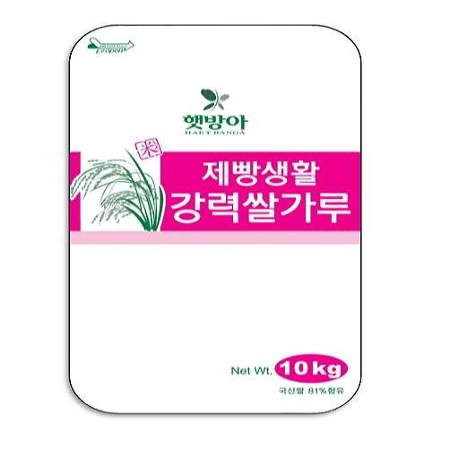 햇방아 제빵생활 강력쌀가루(쌀가루 81% 국내산) 10kg, 10kg, 1개 45,990원