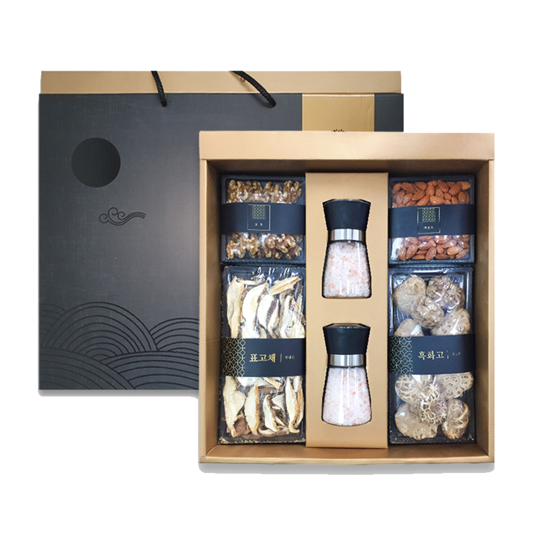 해맑음 히말라야핑크솔트 흑화고 견과 선물세트, 1세트 32,900원