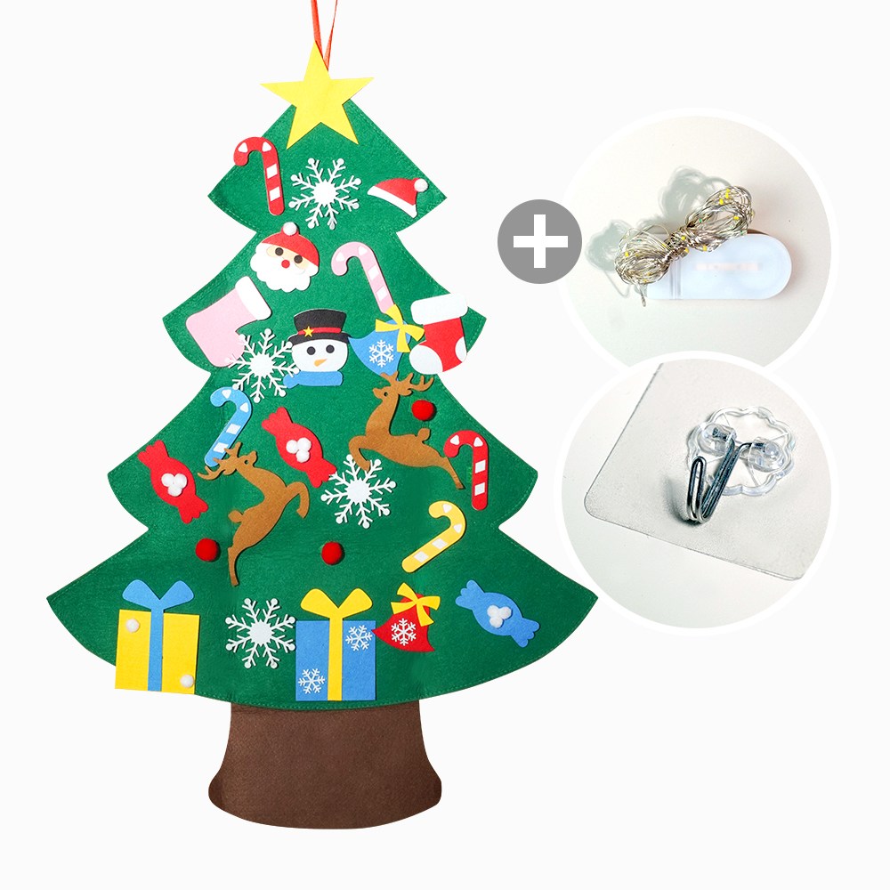 토이토 크리스마스 DIY 부직포 트리 펠트 벽트리 장식 올인원 세트, 트리B 17,900원