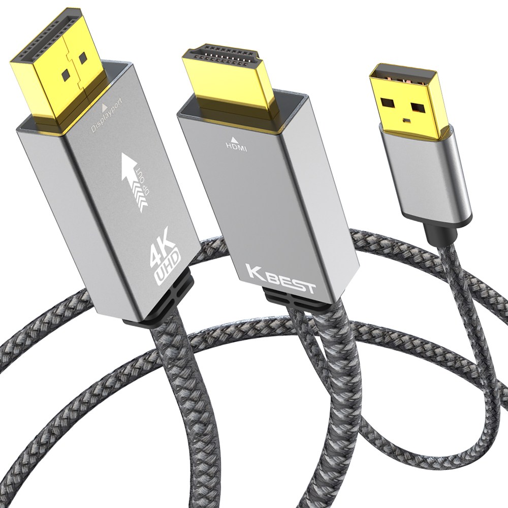 케이베스트 HDMI to DP 변환 젠더 케이블 1M/컴퓨터 PC 모니터 4K 60Hz 29,800원