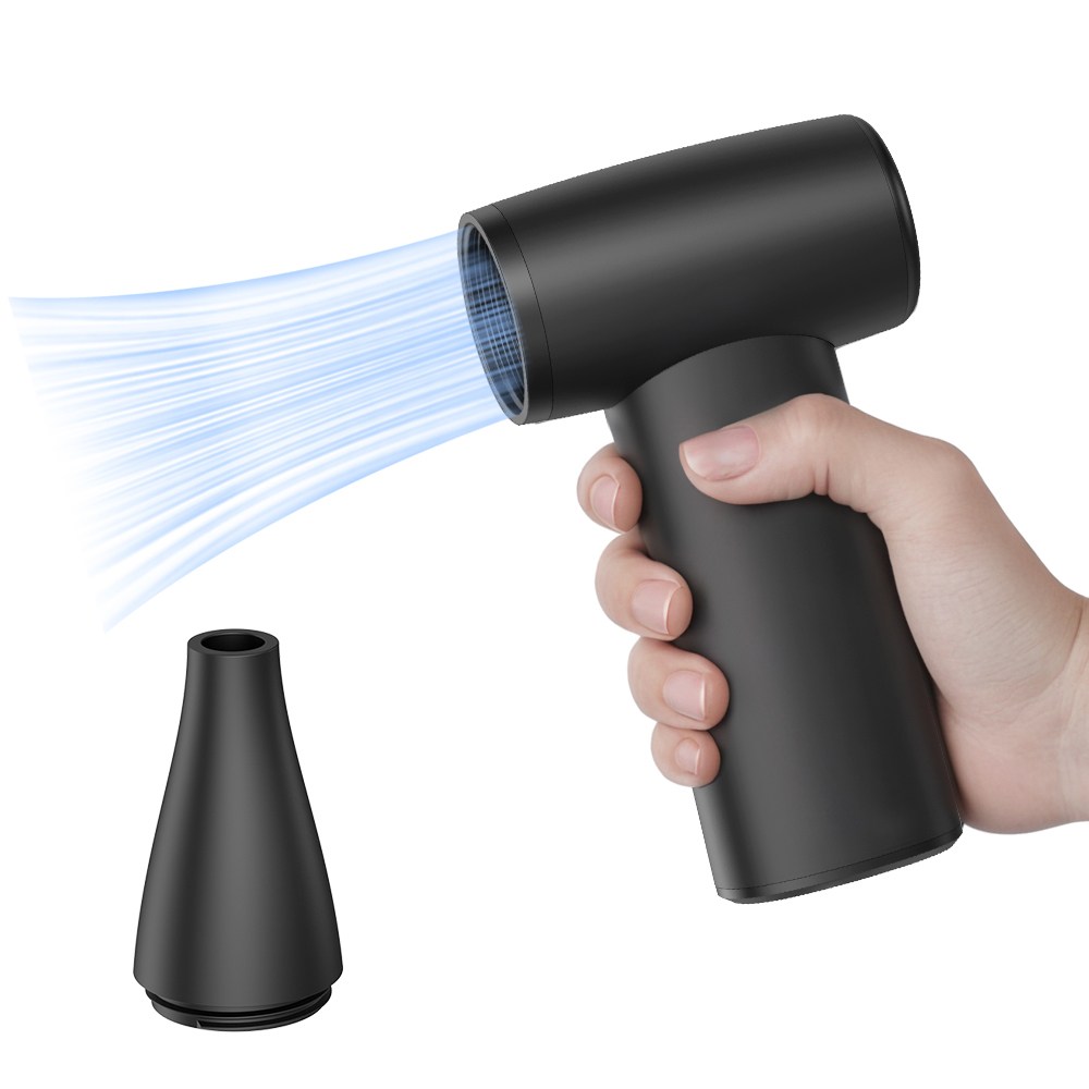 WOWWAY 초강력 무선 에어건 4단계조절 150000rpm 차량용 미니 소형 핸디 청소기 선풍기 송풍기, 블랙 30,900원