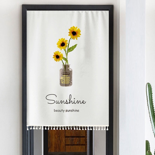 페어링 북유럽 해바라기 시리즈 패브릭 주방욕실 도어 가리개커튼 15,980원