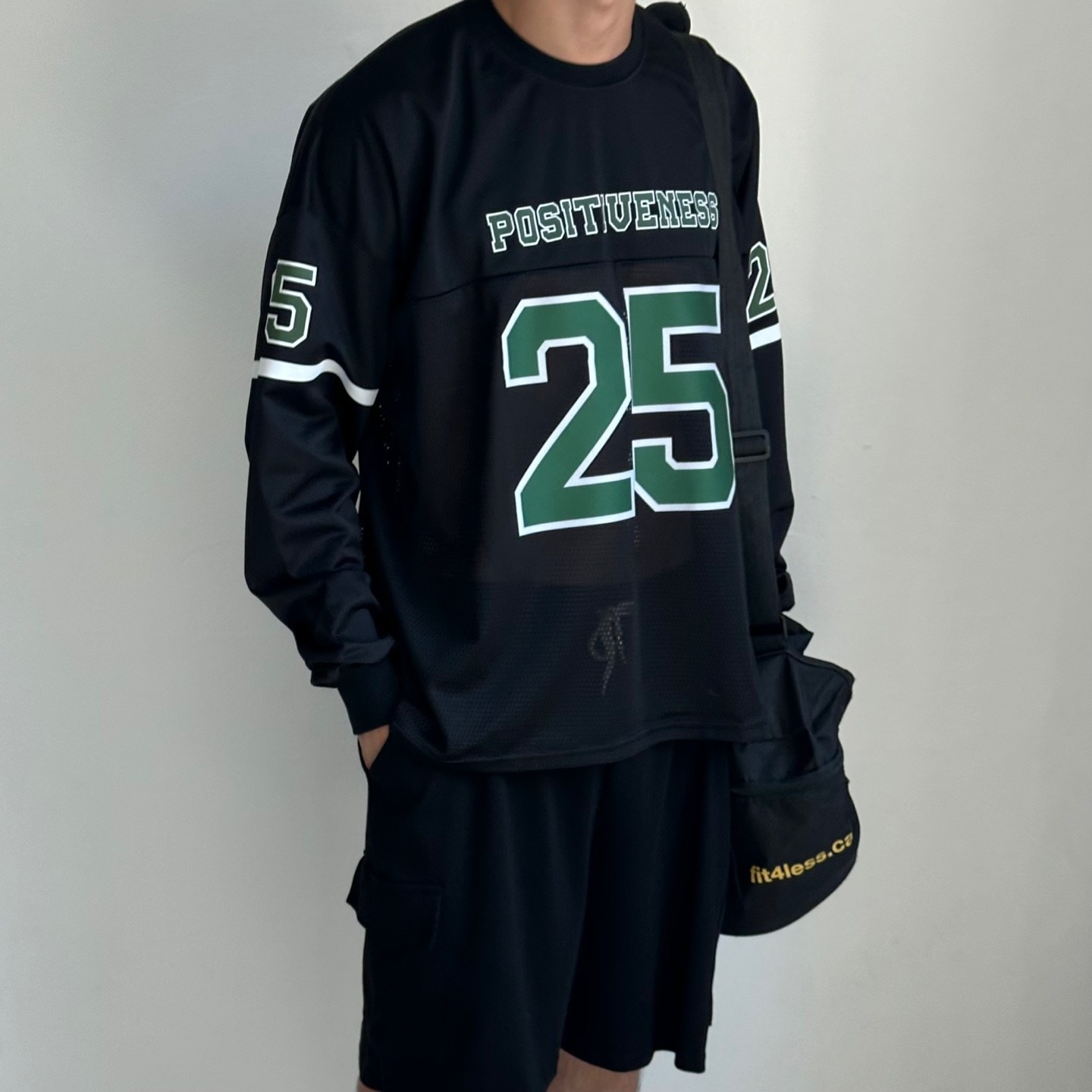 르위 블록코어 메쉬 오버핏 긴팔 유니폼 럭비 져지 티셔츠 30,900원