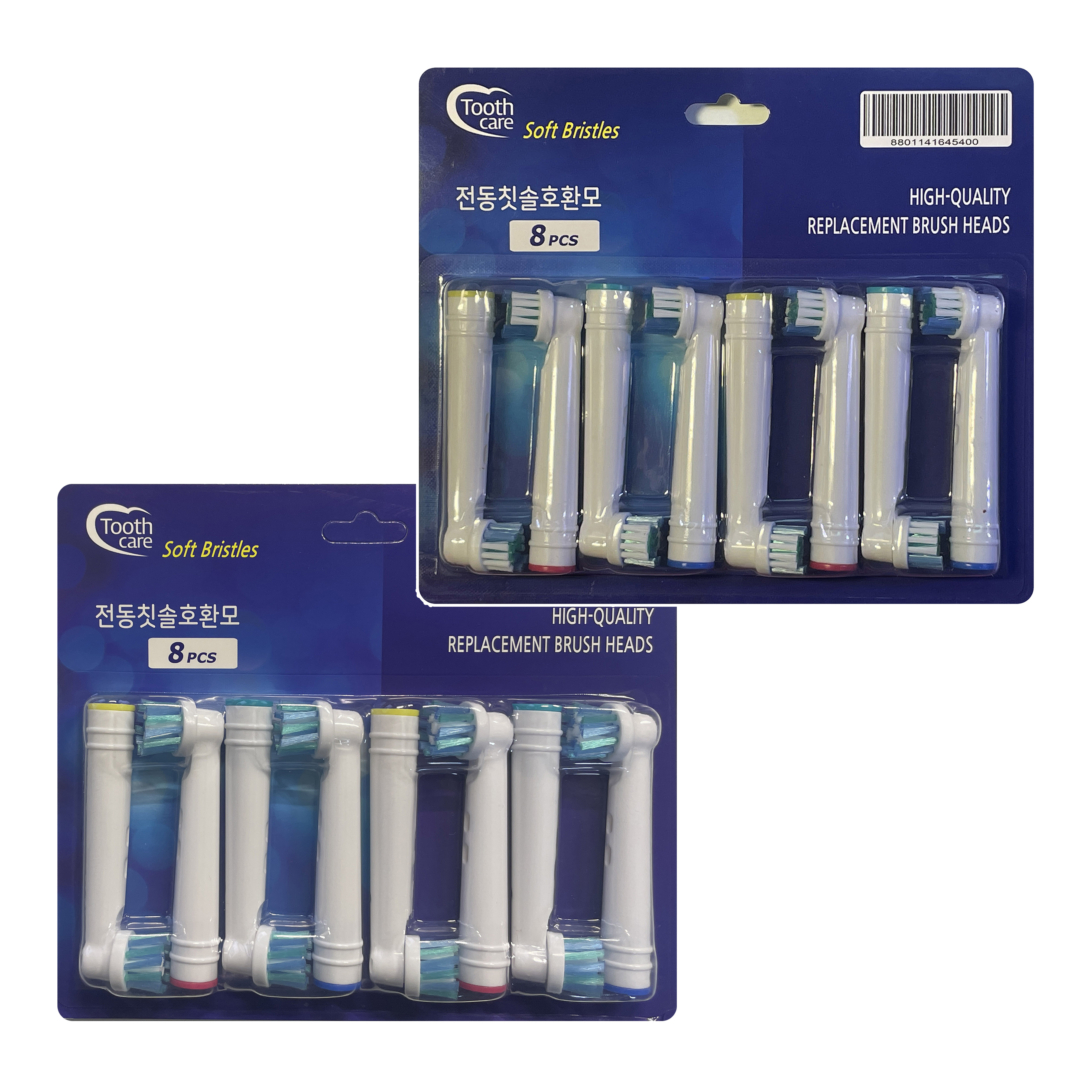 투스케어 오랄비 전동칫솔 호환 리필모 일반용 8p + 크로스액션 8p 세트 15,000원
