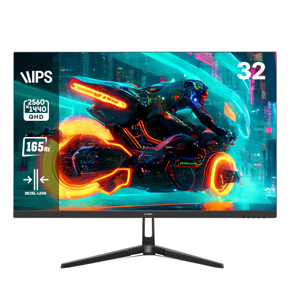 큐빅스 32인치 QHD 모니터 165Hz IPS패널 게이밍 CX-320Q165 무결점, 80.01cm, CX320Q165(무결점) 246,000원