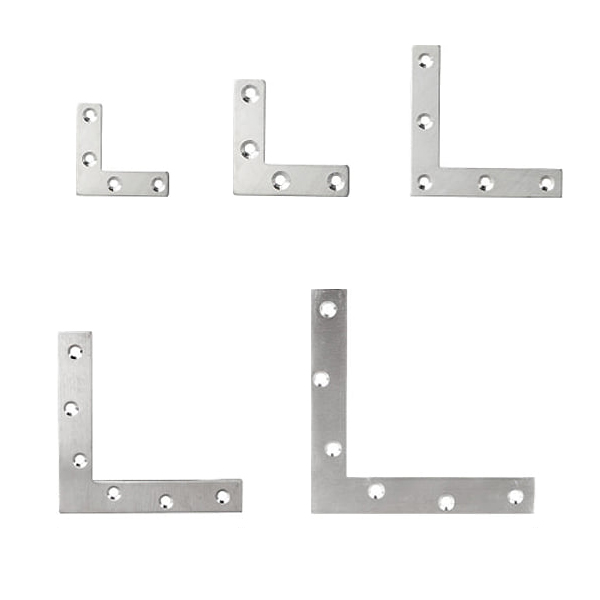 4384 스텐 평철 L자 80 코너철 보강 연결 철물 브라켓, 1개 5,100원