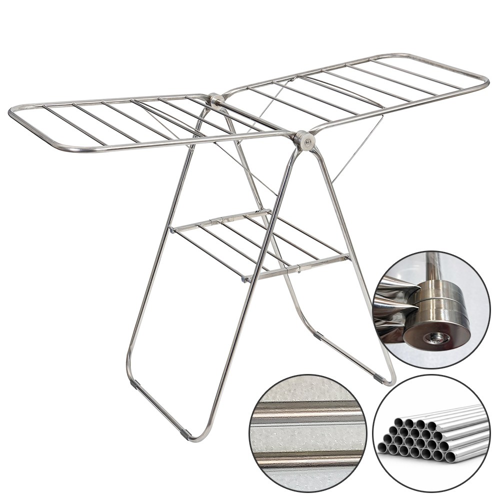 스텐건조대 Y형올스텐 빨래건조대 이불건조대 대형건조대 살안빠지고 휘어짐없는 튼튼한 명품건조대 43,900원