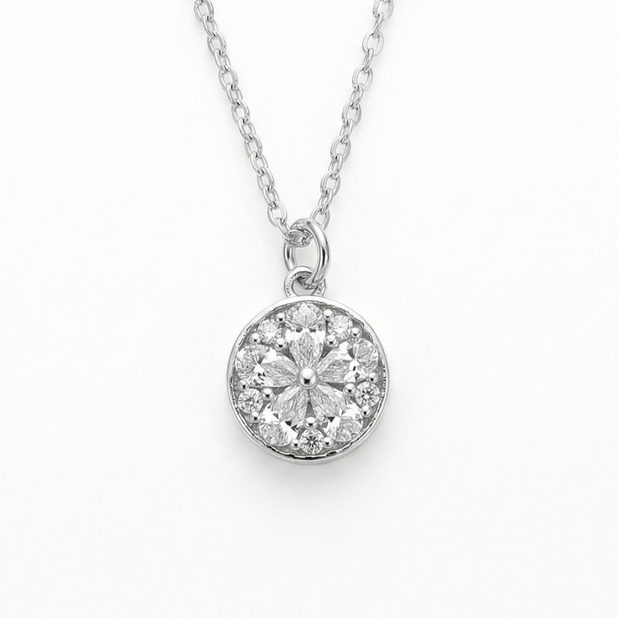 리즈타라 베르나 플라워 실버 목걸이 / 데일리 실버925 여성 여자목걸이 32,800원