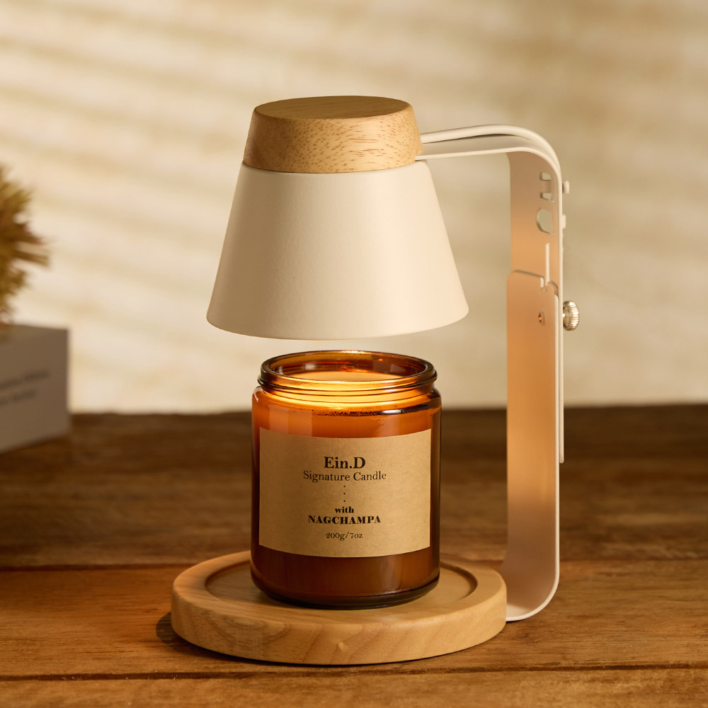 에인디 무드등 높이조절 타이머 아르볼 우드 캔들워머 워머전용 천연 소이캔들 200g세트 38,000원