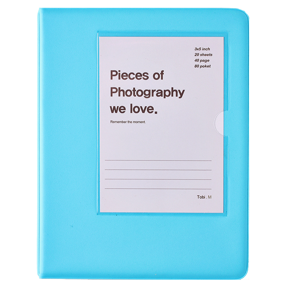 토비메모리 포켓식 앨범 화이트 속지 3x5, Blue, 40매 12,500원