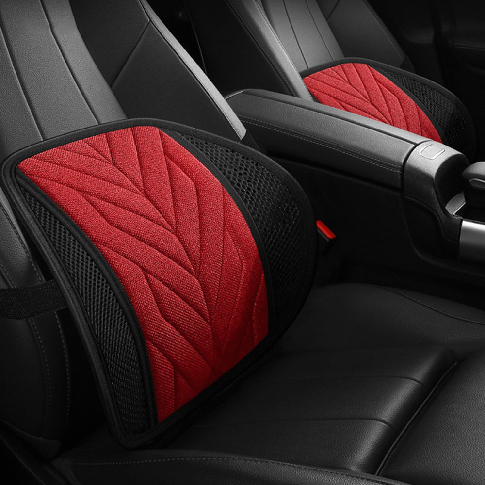 크로니클 차량용 아크 조절식 통기성 등받이 허리 지지대 허리 쿠션, 레드, 1개 22,600원