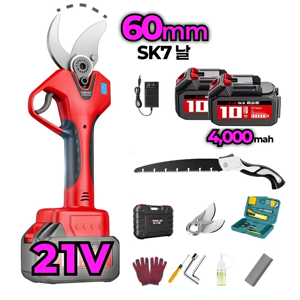 잘라미 60mm 굵은가지 전지가위 전동가위 129,000원