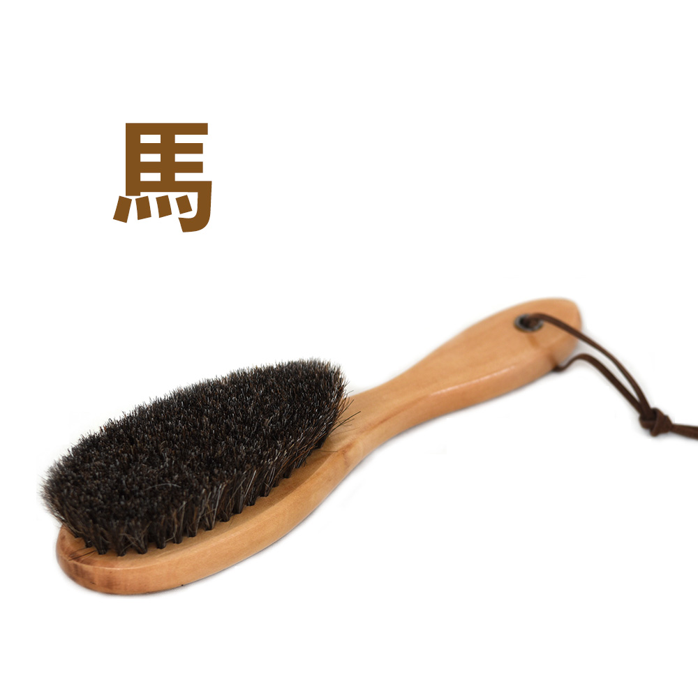 곤봉 말털 브러쉬 구두솔 옷솔 마모 나무손잡이 4,500원