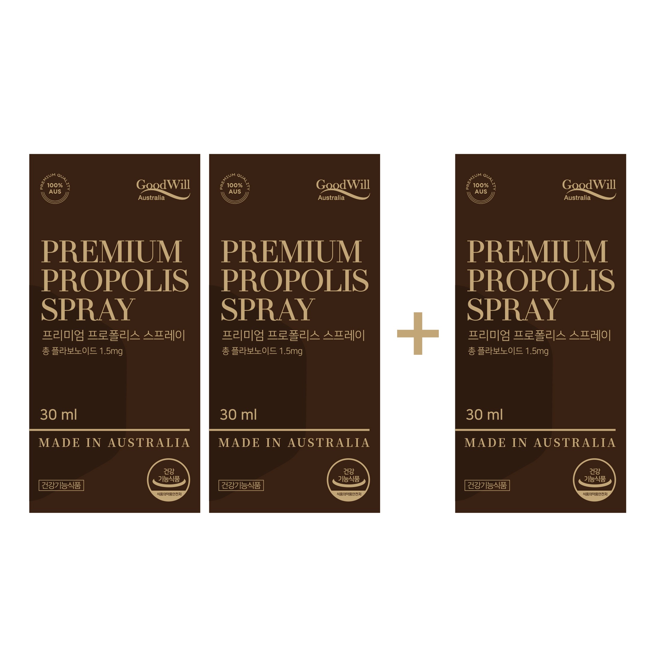 굿윌 프리미엄 호주 프로폴리스 스프레이 목 구강 항균 플라보노이드, 3개, 90ml 44,000원