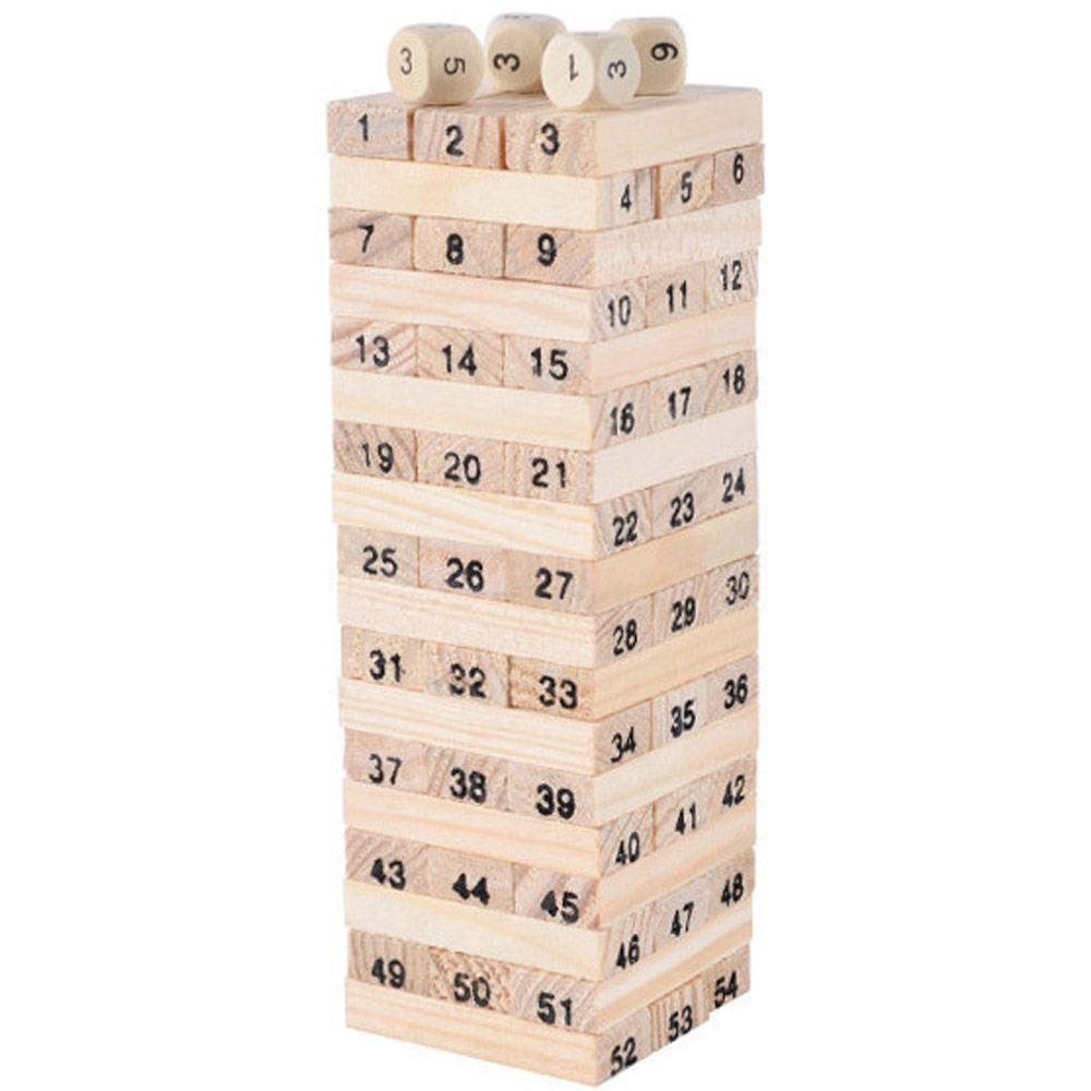 파피앙 블록쌓기(소-58pcs) 보드게임 나무쌓기게임 젠가 균형잡기게임 완구, 1개 1,700원