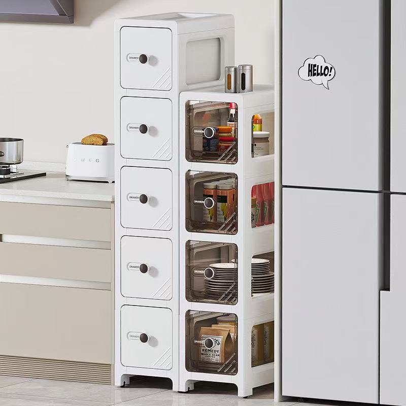 틈새 수납장 주방 욕실 플라스틱 서랍형 정리대, WHITE 34,900원