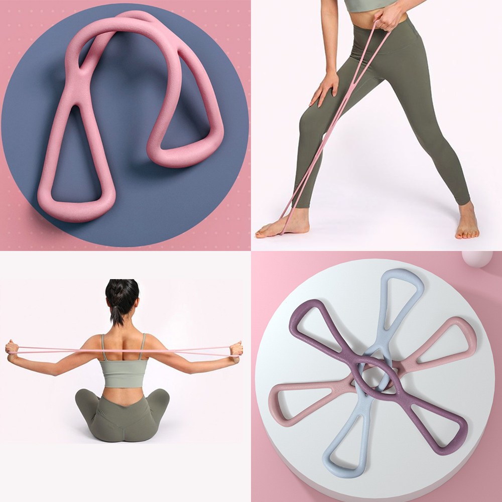8자형 실리콘 젤리 튜빙 밴드 근력 탄력 스트레칭 요가 필라테스 저항밴드 상체 하체 전신 운동 헬스 용품 도구 1,990원