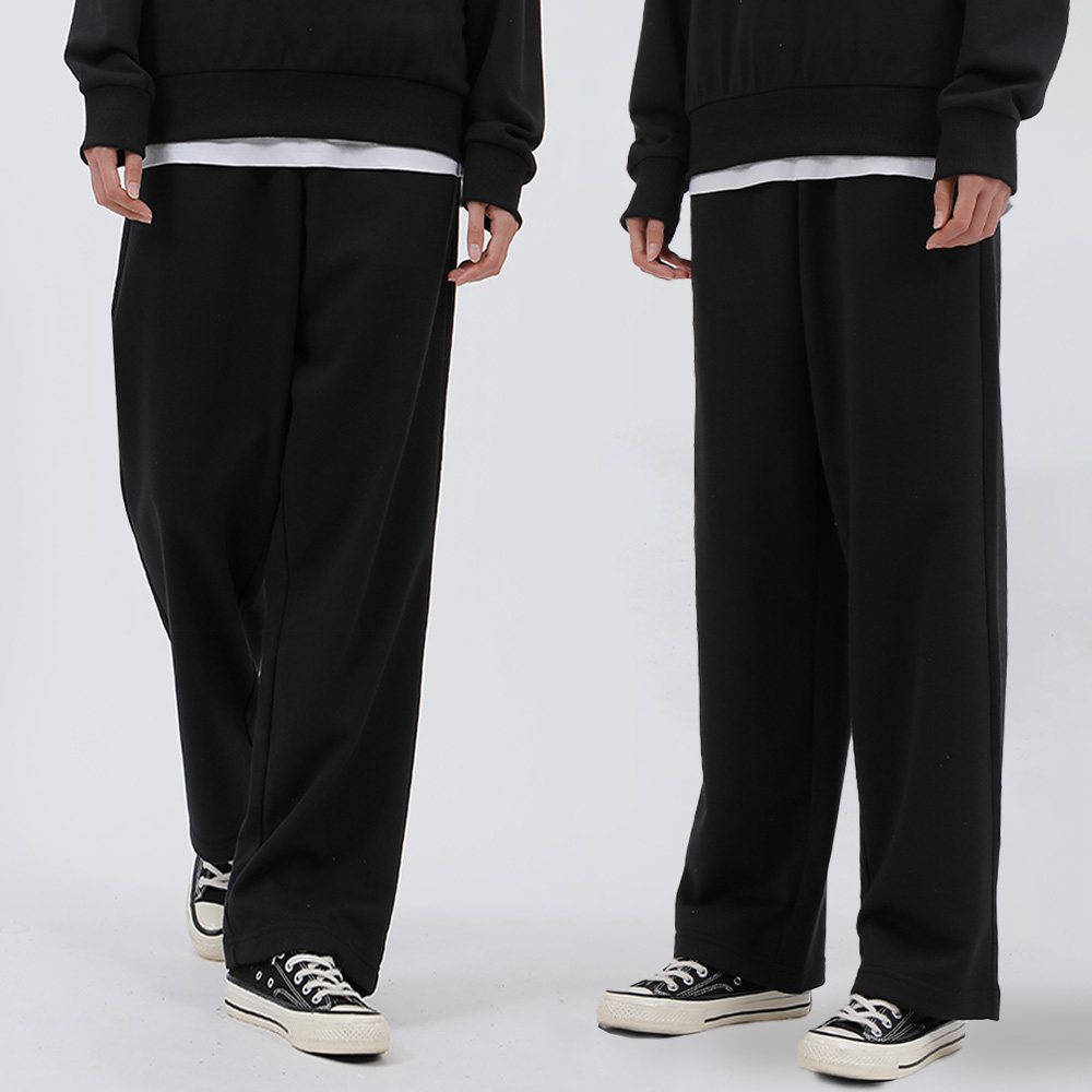 문컬렉션 남녀공용 쭈리면 뉴 와이드 팬츠 편한 빅사이즈 트레이닝 바지 17,900원