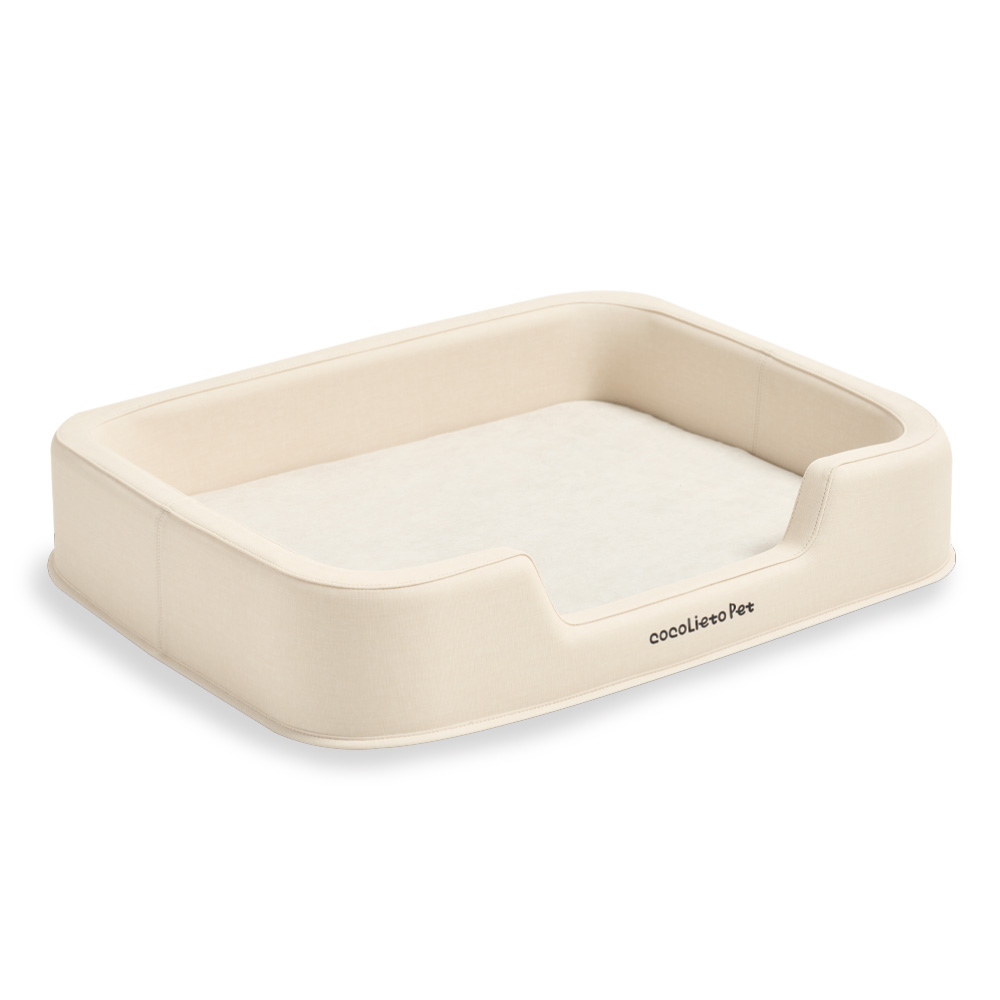 코코리에또펫 갤럭시 항균구리 듀라론 쿨 프리미엄 에어네트 펫침대 생활방수 스크래치 보풀 방지, 1개, 크림 141,900원