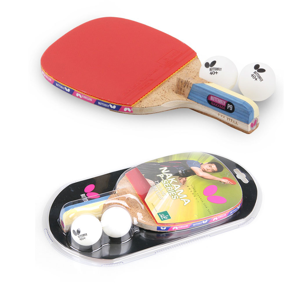 펜홀더 탁구라켓1p + 공2P 버터플라이 NAKAMA P9 공인러버 완제품, 펜홀더, 1개 38,900원