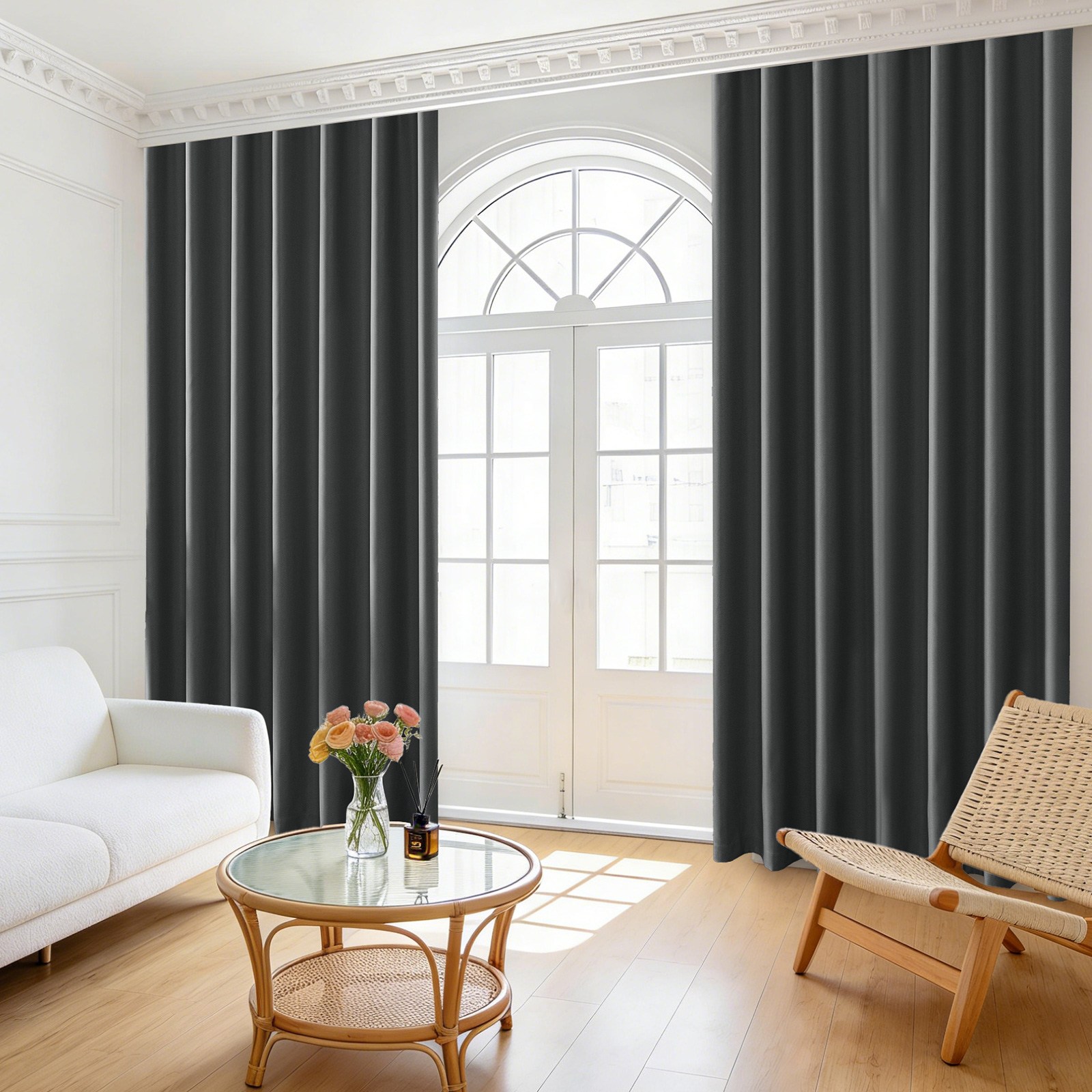 와이스타일 100% 단열 암막커튼 거실 커튼 고밀도 암막커튼 암막커튼 아일렛형 암막커튼 2P 세트 21,990원