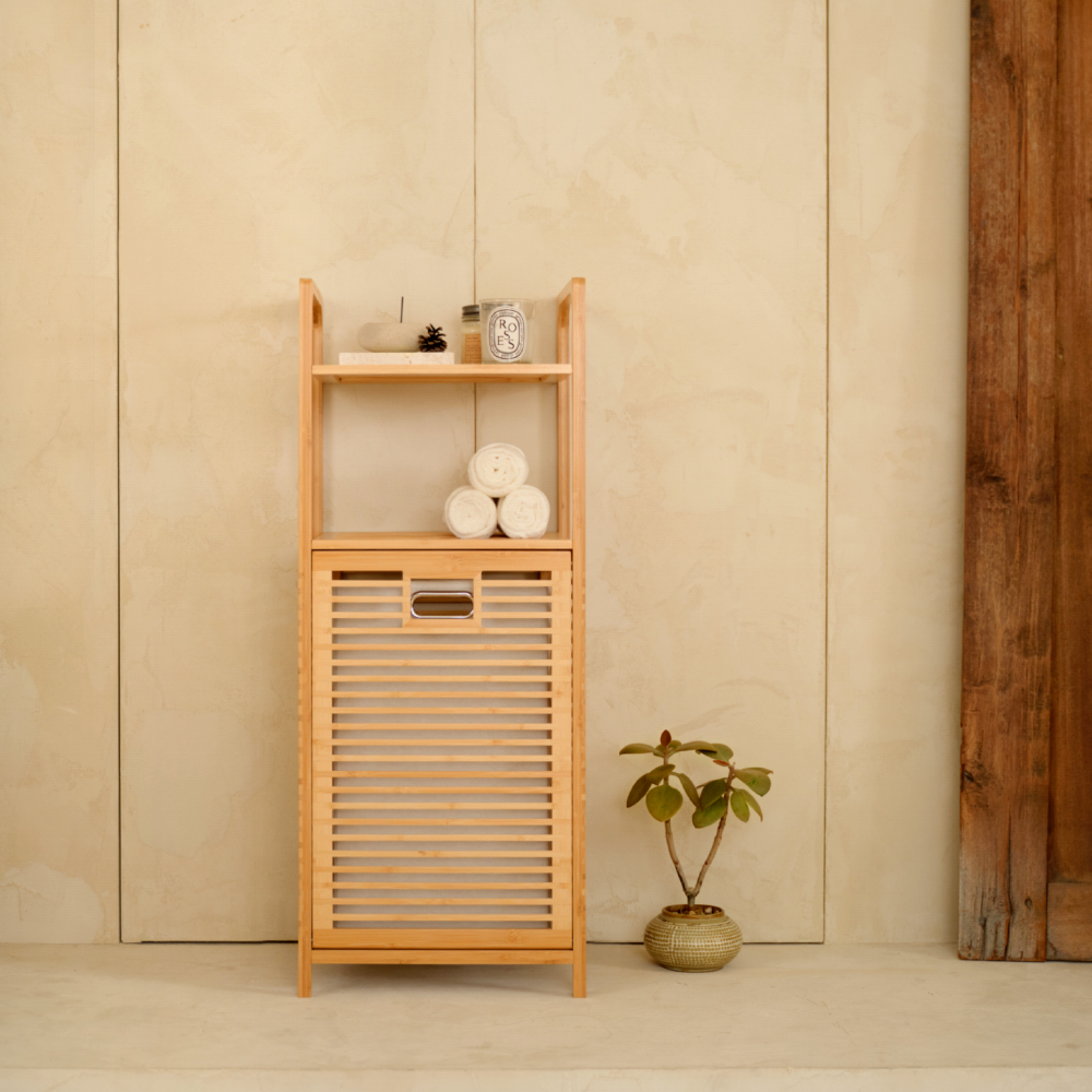 하우스레시피 뱀부 슬라이딩 선반 수납장 46,900원