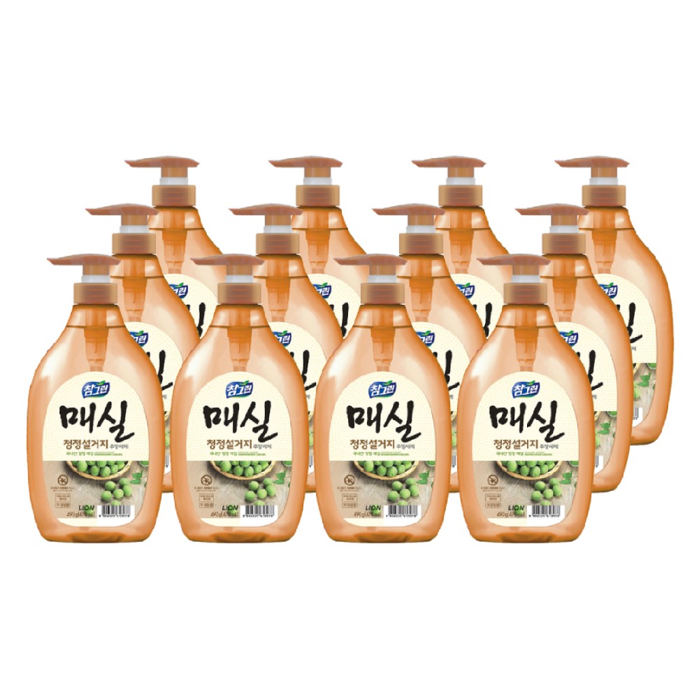 라이온 참그린 매실 청정 주방세제 1kg 용기 12개 38,990원