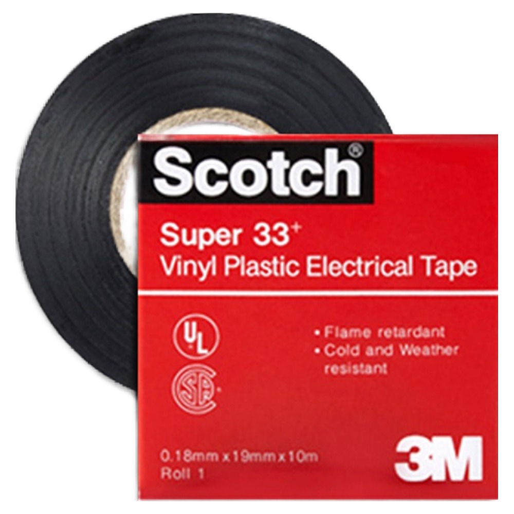 스카치 슈퍼 33플러스 절연 테이프 블랙 19mm x 10m 2,880원