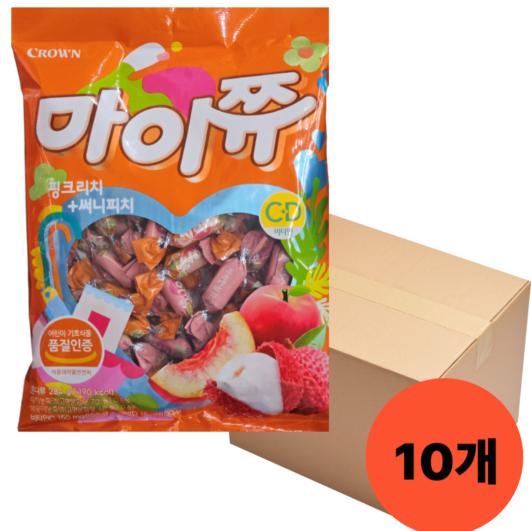 마이쮸필로우(대용량) 핑크리치+써니피치 284g, 284g, 10개 38,800원