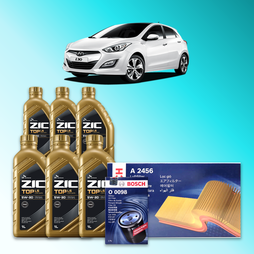 i30 (GD) 1.6 디젤 엔진오일세트 SK 지크 탑 LS 5W30 (ZIC TOP LS) 106,500원