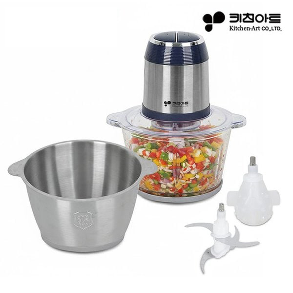(SH) 키친아트 전동 멀티 다지기 KM-N14FM 대용량 2L 스텐 유리 마늘다지기 32,900원