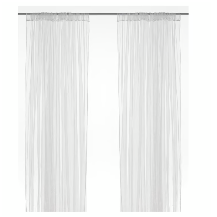 이케아 릴 쉬폰커튼 속커튼 280x250cm (2장) 10,000원