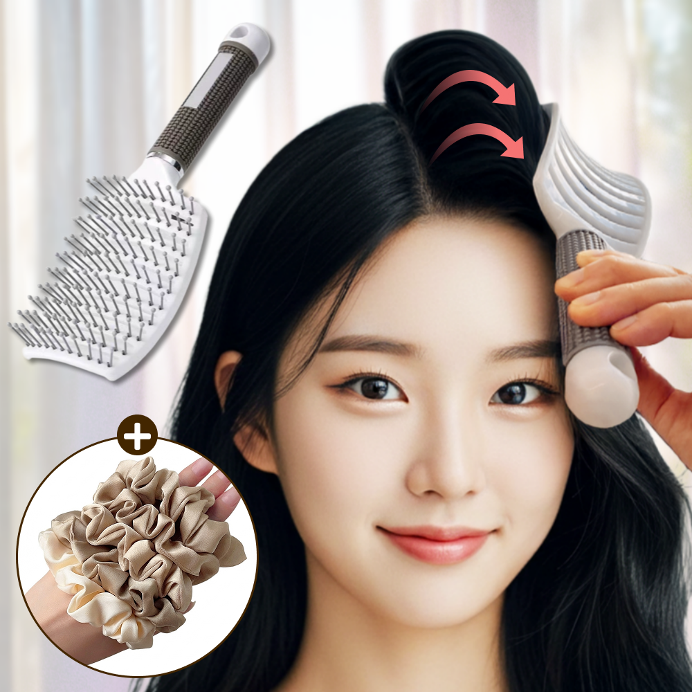 멜리 뿌리가 살아나는 볼륨업 헤어 브러쉬 빗 드라이빗, 1개, T008C (화이트) 22,970원